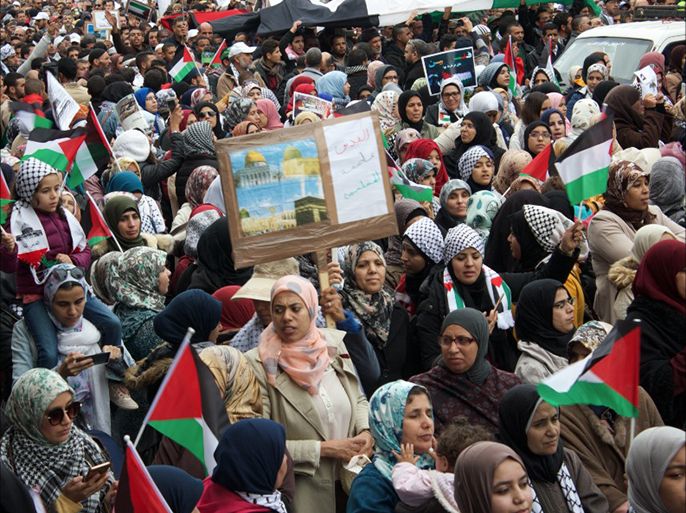 مئات الآلاف في مسيرة غضب بالرباط من أجل القدس