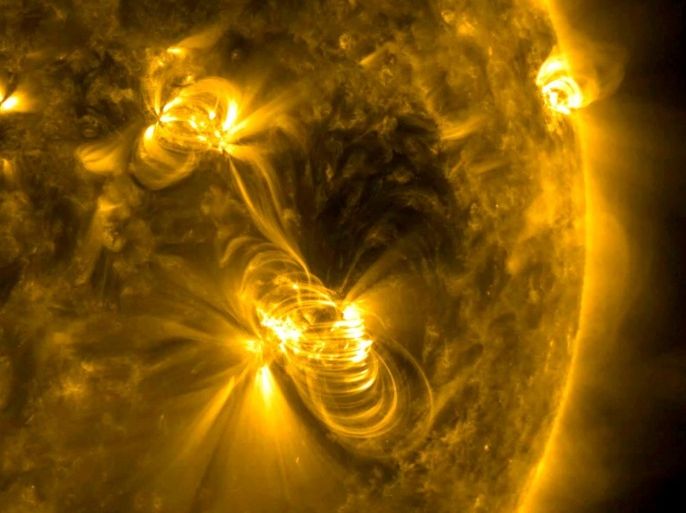 A medium-sized (M2) solar flare and a coronal mass ejection (CME) erupting from the same, large active region of the Sun on July 14, 2017. The flare lasted almost two hours. Images were taken in a wavelength of extreme ultraviolet light, and released July 19, 2017. NASA/GSFC/Solar Dynamics Observatory/Handout via REUTERS ATTENTION EDITORS - THIS IMAGE WAS PROVIDED BY A THIRD PARTY