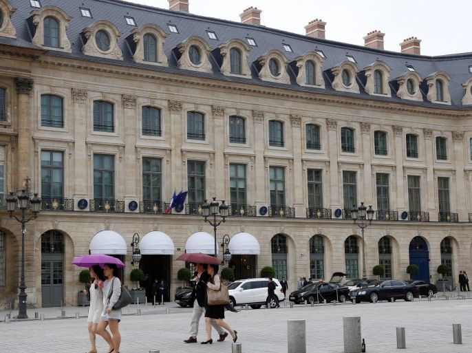 View of the luxury Ritz Paris hotel at the Place Vendome, central Paris, France, June 13, 2016. REUTERS/Jacky Naegelen