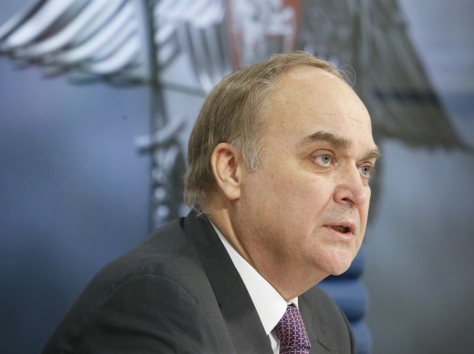 Russian Deputy Defence Minister Anatoly Antonov speaks to the media during a news conference in Moscow March 5, 2015. REUTERS/Sergei Karpukhin (RUSSIA - Tags: MILITARY POLITICS)