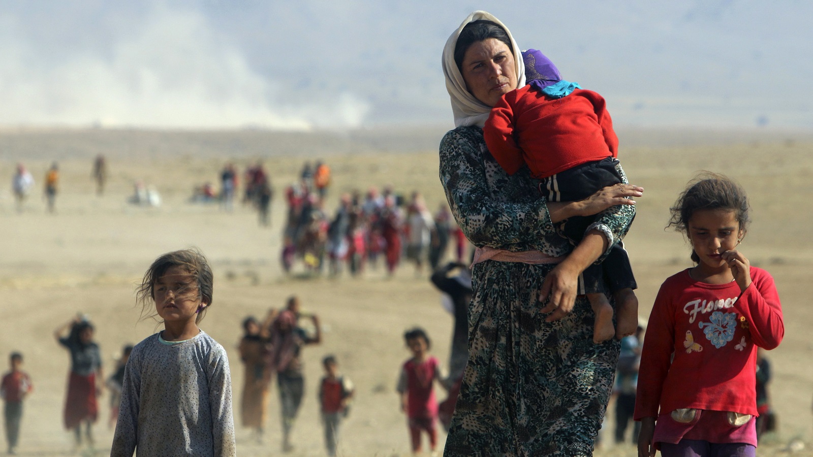 بنهاية عام 2014 هرب أكثر من نصف سكان سوريا 52.4% إلى مناطق أخرى طلبا للأمن