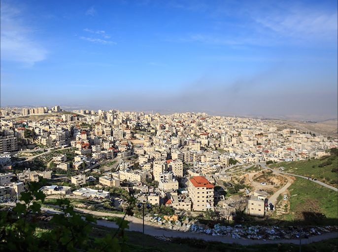 فلسطين-القدس- مشهد عام لقرية العيسوية (تصوير:آية أمين-الجزيرة نت).