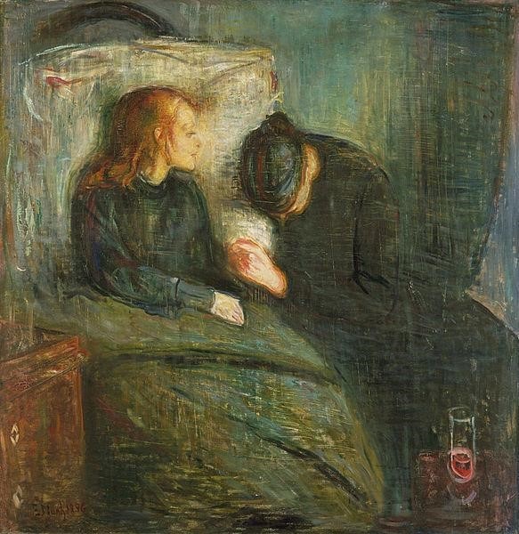 إدفارد مونش ،الطفل المريض 1896 (مواقع التواصل)