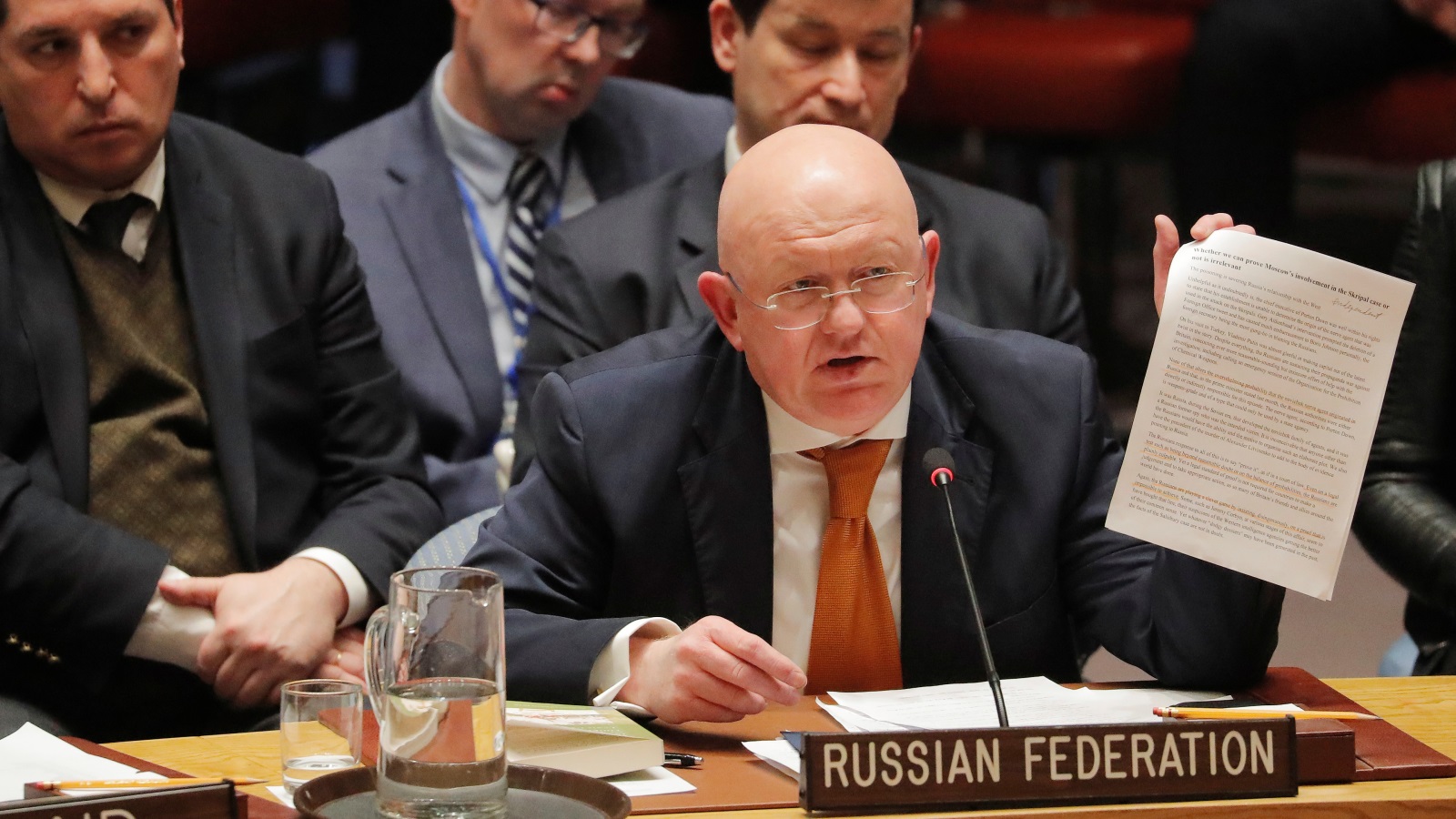 المندوب الروسي اعتبر أن الولايات المتحدة تسعى للخيار العسكري (رويترز)