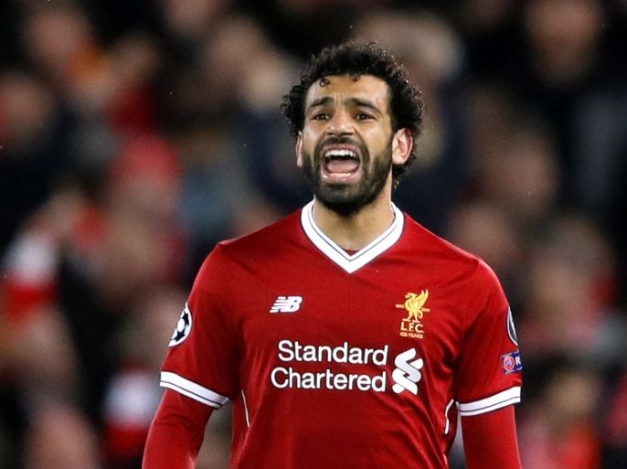 Soccer Football - Champions League Semi Final First Leg - Liverpool vs AS Roma - Anfield, Liverpool, Britain - April 24, 2018 Liverpool's Mohamed Salah Action Images via Reuters/Carl Recine