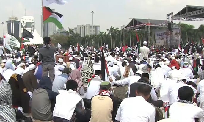 حشود إندونيسية في جمعة "القدس خط أحمر"