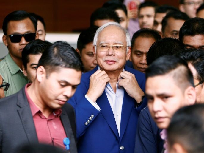 Malaysia's former prime minister Najib Razak leaves after giving a statement to the Malaysian Anti-Corruption Commission (MACC) in Putrajaya, Malaysia May 22, 2018. REUTERS/Lai Seng Sin TPX IMAGES OF THE DAY