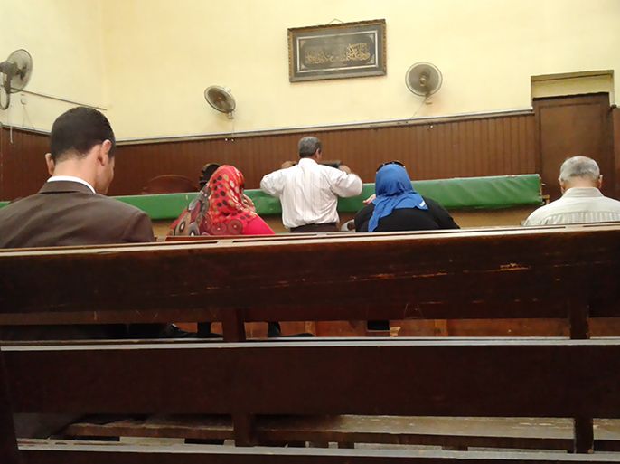 قاعة إحدى المحاكم بالجيزة ـ مصر ـ يونيو 2016