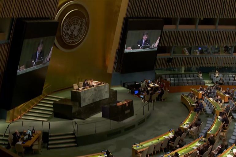 تصويت لصالح قرار بشأن فلسطين بالجمعية العامة للأمم المتحدة