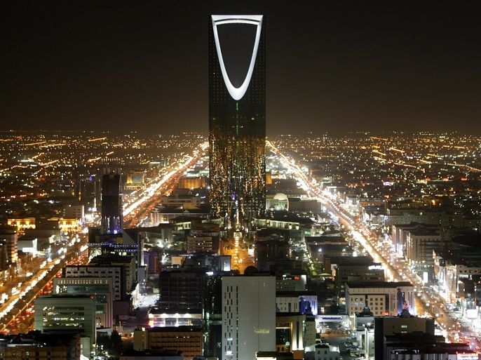 The Kingdom Tower stands in the night in Riyadh November 16, 2007. Home to Islam's holiest cities of Mecca and Medina, Saudi Arabia regards itself as the guardian of Islam and is often closed off to foreigners. Even though it receives more than five million Muslim pilgrims a year, they are not allowed to travel within the country. Tourist visas are rarely issued and come with many restrictions but this is due to change as Saudi Arabia adopts a new strategy to tap into a niche market of conservative tourism. Picture taken November 16, 2007. To match feature SAUDI-TOURISM REUTERS/Ali Jarekji (SAUDI ARABIA - Tags: CITYSCAPE SOCIETY TRAVEL BUSINESS)