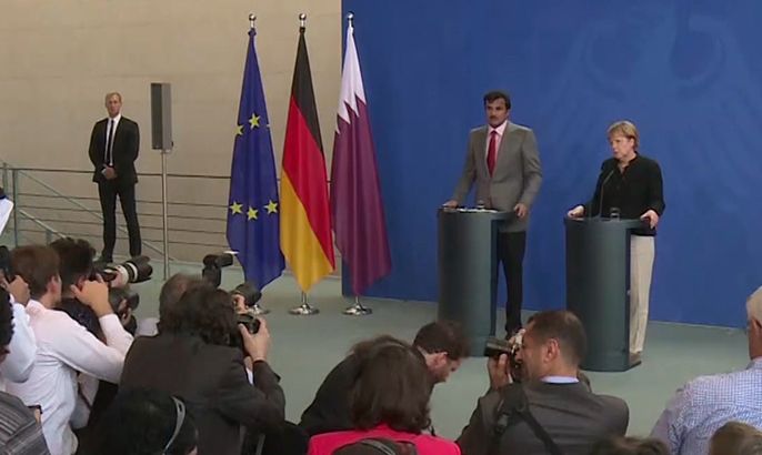 أمير قطر يلتقي عددا من قادة الاقتصاد والرأي بألمانيا