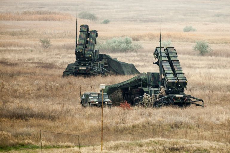 U.S. Army soldiers man a PATRIOT launch pad during a joint military exercise with the Romanian Army that aimed to test the interoperability of U.S. and Romanian armed forces in the event of a missile attack, near Corbu village in Constanta county, Romania, November 8, 2016. Inquam Photos/Ovidiu Micsik/via REUTERS ATTENTION EDITORS - THIS IMAGE WAS PROVIDED BY A THIRD PARTY. EDITORIAL USE ONLY. ROMANIA OUT. NO COMMERCIAL OR EDITORIAL SALES IN ROMANIA.