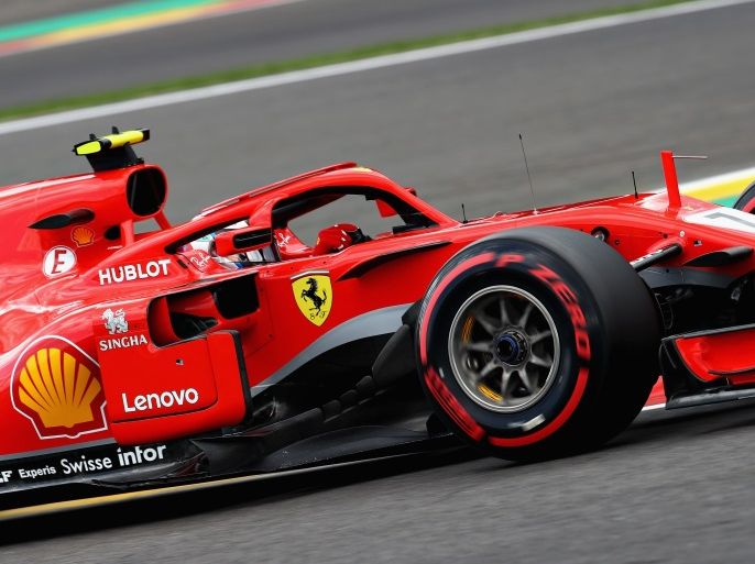 SPA, BELGIUM - AUGUST 25: Kimi Raikkonen of Finland driving the (7) Scuderia Ferrari SF71H on track during qualifying for the Formula One Grand Prix of Belgium at Circuit de Spa-Francorchamps on August 25, 2018 in Spa, Belgium. (Photo by Mark Thompson/Getty Images)