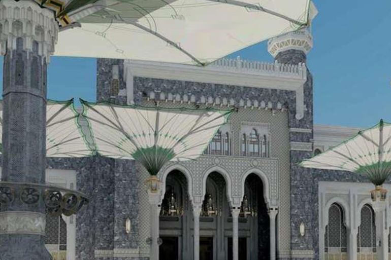 بدء العد التنازلي لتركيب أكبر مظلة في العالم بالتوسعة الشمالية للمسجد الحرام