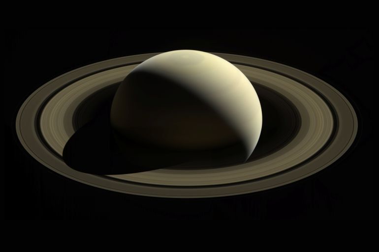 One of the last looks at Saturn and its main rings as captured by Cassini. When the spacecraft arrived at Saturn in 2004, the planet's northern hemisphere, seen here at top, was in darkness in winter. Now at journey's end, the entire north pole is bathed in sunlight of summer. Images taken October 28, 2016 and released September 11, 2017. NASA/JPL-Caltech/Space Science Institute/Handout via REUTERS ATTENTION EDITORS - THIS IMAGE WAS PROVIDED BY A THIRD PARTY