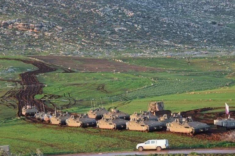صور للدبابات الاسرائيلية وهي تجري التدريبات العسكرية في فوق أراضي المزارعين في طوباس| شمال الضفة الغربية المحتلة.