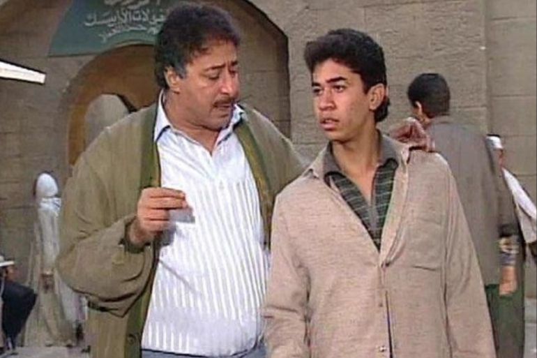 الفنان صلاح السعدنى مع عمرو محمد علي فى مشهد من مسلسل "ارابيسك"
