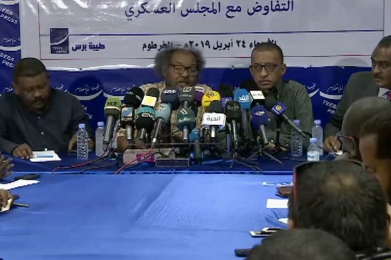 مؤتمر صحفي لتحالف قوى الحرية والتغيير في السودان