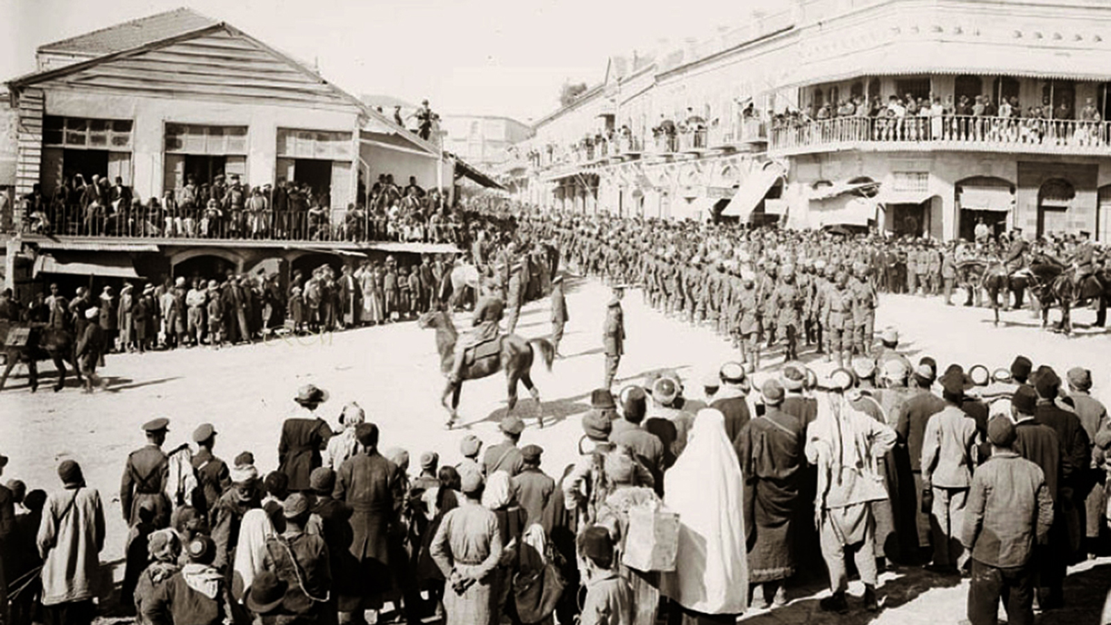 ‪القوات البريطانية دخلت بقيادة الجنرال ألنبي مدينة القدس يوم 11 ديسمبر/كانون الأول 1917‬ (مواقع التواصل)