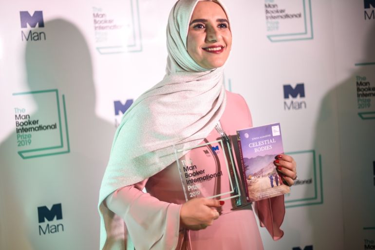 LONDON, ENGLAND - MAY 21: Jokha Alharthi, Author, attends the winner photocall for the 2019 Man Booker International Prize at The Roundhouse on May 21, 2019 in London, England. Jokha Alharthi's book Celestial Bodies won the 2019 Man Booker International Prize. (Photo by Peter Summers/Getty Images)