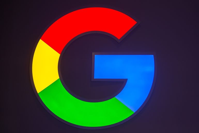 BARCELONA, SPAIN - FEBRUARY 26: A logo sits illumintated outside the Google booth on day 2 of the GSMA Mobile World Congress 2019 on February 26, 2019 in Barcelona, Spain. The annual Mobile World Congress hosts some of the world's largest communications companies, with many unveiling their latest phones and wearables gadgets like foldable screens and the introduction of the 5G wireless networks. (Photo by David Ramos/Getty Images)