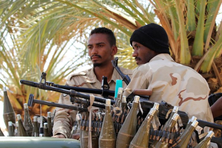 Sudan's paramilitary Rapid Support Forces (RSF) soldiers secure a site where Lieutenant General Mohamed Hamdan Dagalo, deputy head of the military council and head of RSF, attends a meeting in Khartoum, Sudan, June 18, 2019. REUTERS/Umit Bektas