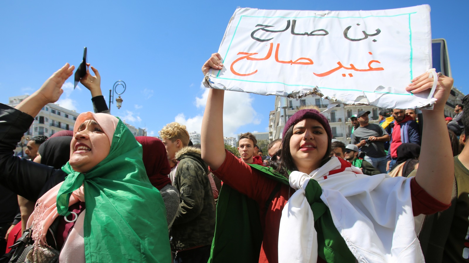 ‪من مظاهرات سابقة في العاصمة الجزائرية‬ (رويترز-أرشيف)