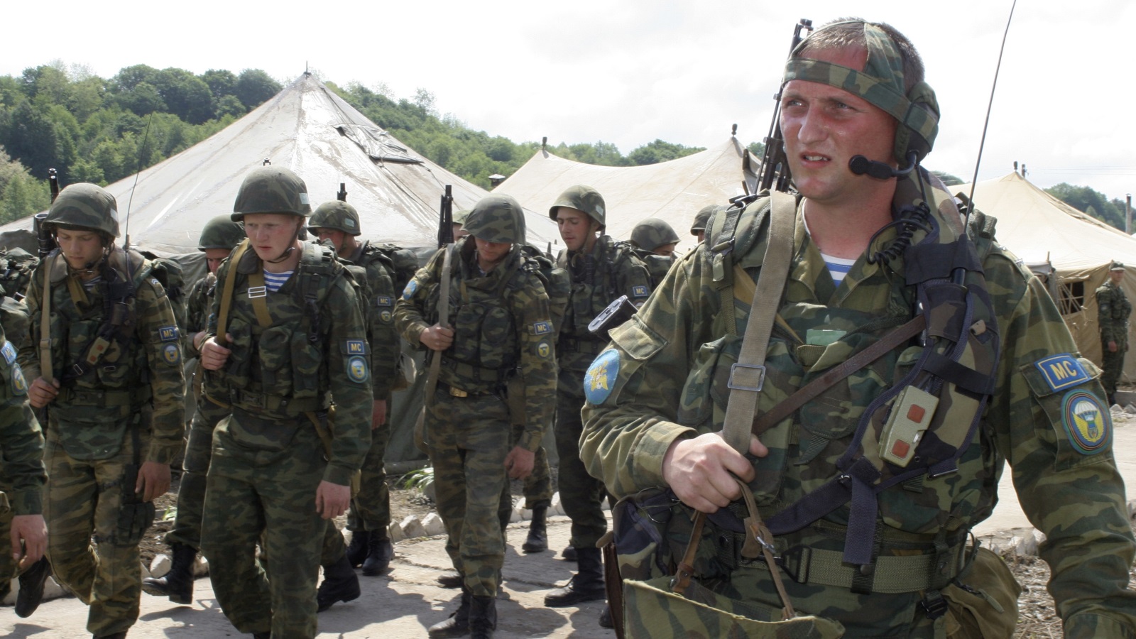 الجنود الروس في جورجيا عام 2008
