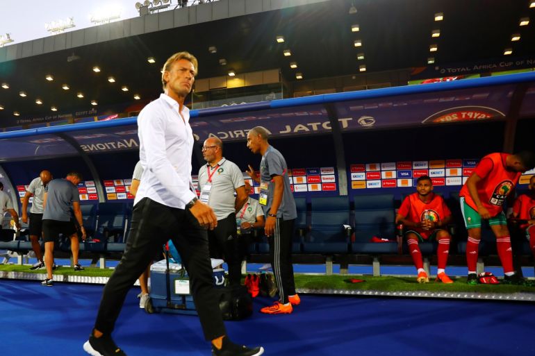 Soccer Football - Africa Cup of Nations 2019 - Group D - Morocco v Ivory Coast - Al Salam Stadium, Cairo, Egypt - June 28, 2019 Morocco coach Herve Renard before the match REUTERS/Amr Abdallah Dalsh