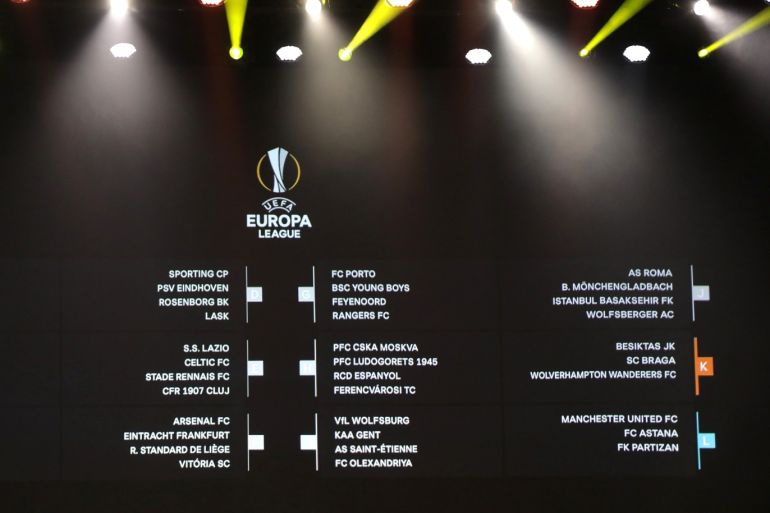 Europa League Group Stage Draw