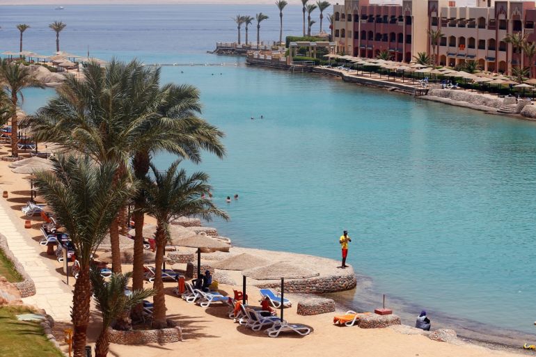 A general view shows the Sunny Days El Palacio resort, where a knife attack took place, in Hurghada, Egypt July 16, 2017. REUTERS/Mohamed Abd El Ghany