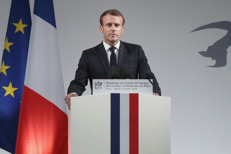ماكرون يشدد على تصدي فرنسا للإرهاب