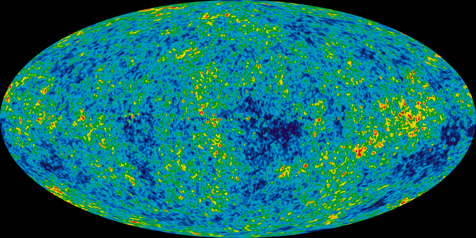 إشعاع الخلفية الكونية الميكروي (microwave background)، وهج الانفجار العظيم في سمائنا. (مواقع التواصل)