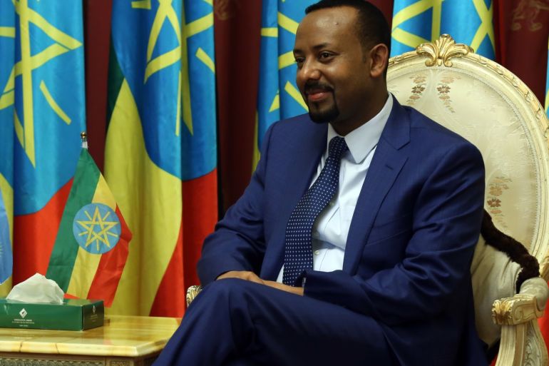 Ethiopian Prime Minister Abiy Ahmed Ali wins Nobel Peace Prize- - ADDIS ABABA, ETHIOPIA - (ARCHIVE) : A file photo dated May 25, 2018 shows Ethiopia's Prime Minister Abiy Ahmed during his meeting with President of Rwanda, Paul Kagame (not seen) at the National Palace in Addis Ababa, Ethiopia. Ethiopian Prime Minister Abiy Ahmed Ali won a Nobel Peace Prize in 2019.