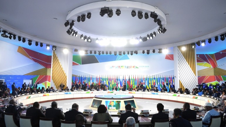 Russia-Africa Economic Forum- - SOCHI, RUSSIA - OCTOBER 24: (----EDITORIAL USE ONLY – MANDATORY CREDIT -