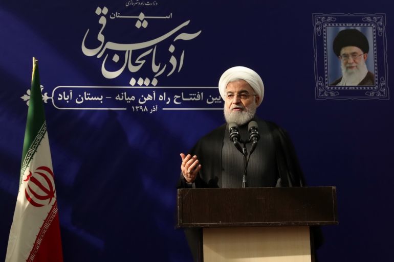 Iranian President Hassan Rouhani- - EAST AZERBAIJAN, IRAN - NOVEMBER 27: (----EDITORIAL USE ONLY – MANDATORY CREDIT -