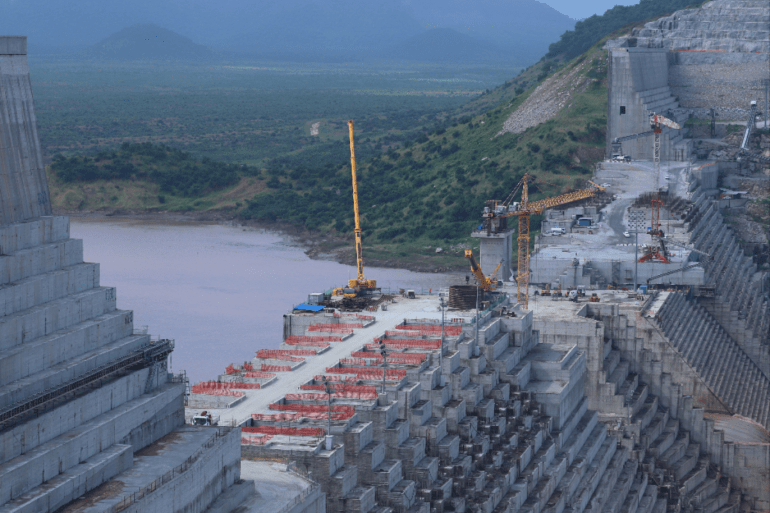 Ethiopia's Grand Renaissance Dam is seen as it undergoes construction work on the river Nile in Guba Woreda Benishangul Gumuz Region Ethiopia September 26 2019. REUTERS.png