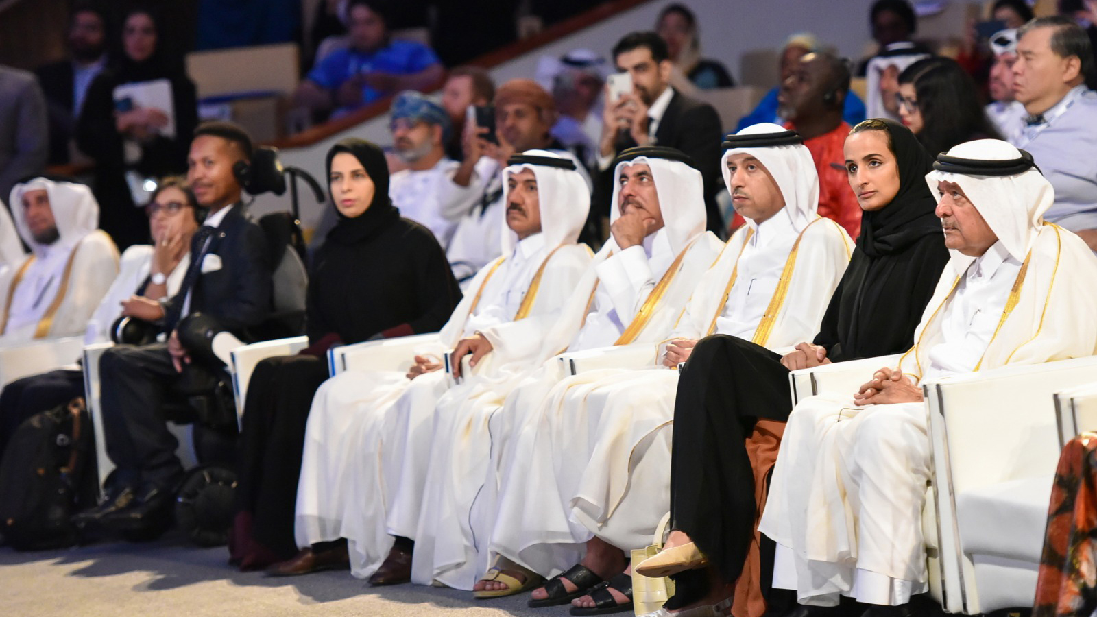 ‪جانب من حضور مؤتمر الدوحة الدولي للإعاقة والتنمية‬ (الجزيرة نت)