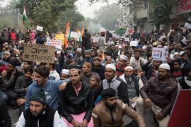 Section 144 imposed in Delhi amid protest against citizenship - - DELHI, INDIA - DECEMBER 19: Section 144 of Indian Penal Code has been imposed across Delhi and other cities amid the protest against controversial citizenship amendement bill continue across the country, more than hundred people have been detained in Delhi, India on Decemeber 18, 2019. The citizenship amendement bill was passed in the parliament which allows Hindus from Afghanistan, Bangladesh and Pakist