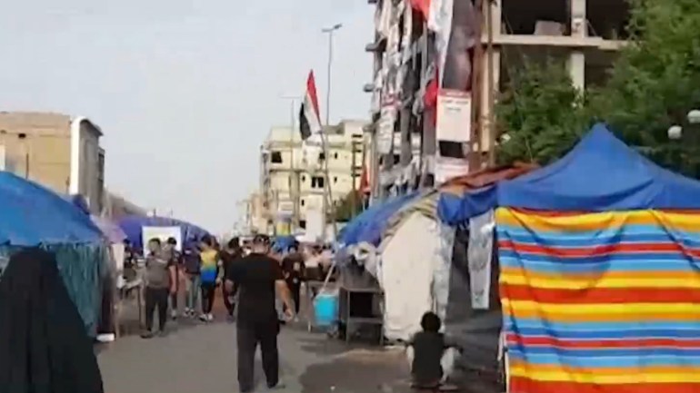 هدوء حذر بالناصرية بعد أيام من المواجهات بين المتظاهرين وقوات الأمن
