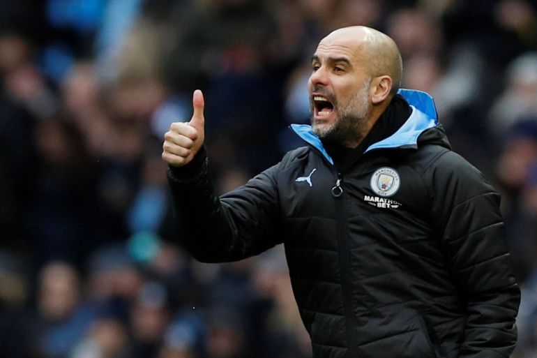 Soccer Football - FA Cup Fourth Round - Manchester City v Fulham - Etihad Stadium, Manchester, Britain - January 26, 2020 Manchester City manager Pep Guardiola REUTERS/Phil Noble