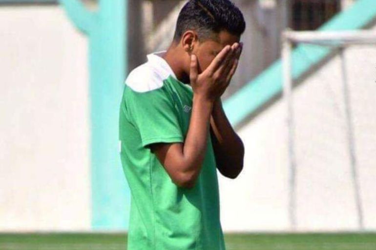 وفاة اللاعب عبد الرحمن هاني حمدان