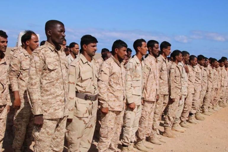 قوات السواحل في حضرموت أثناء اعلانها الانضمام للانتقالي - مواقع التواصل الاجتماعي