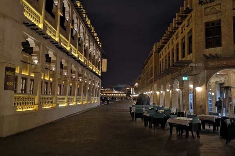 Qatar's total cases of coronavirus rise to 337- - DOHA, QATAR - MARCH 14: Empty Souq Waqif is seen as precaution against coronavirus (COVID-19) in Doha, Qatar on March 14, 2020. Qatar reported 17 new coronavirus cases on Saturday, taking the total infections to 337, according to the health ministry.