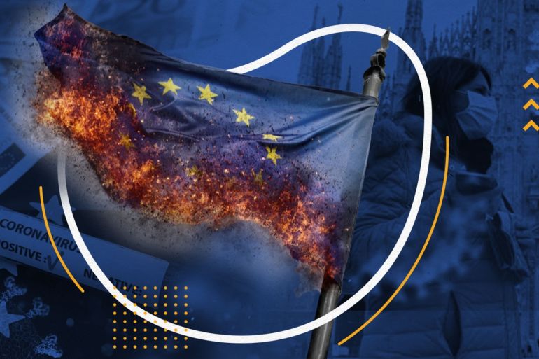ميدان - شعارات أوروبا "الجوفاء".. هل يكتب فيروس "كورونا" المستجد شهادة وفاة الاتحاد الأوروبي؟