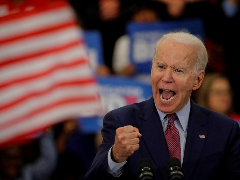 Democratic U.S. presidential candidate and former Vice President Joe Biden speaks during a campaign stop in Detroit, Michigan, U.S., March 9, 2020. REUTERS/Brendan McDermid. TPX IMAGES OF THE DAY
