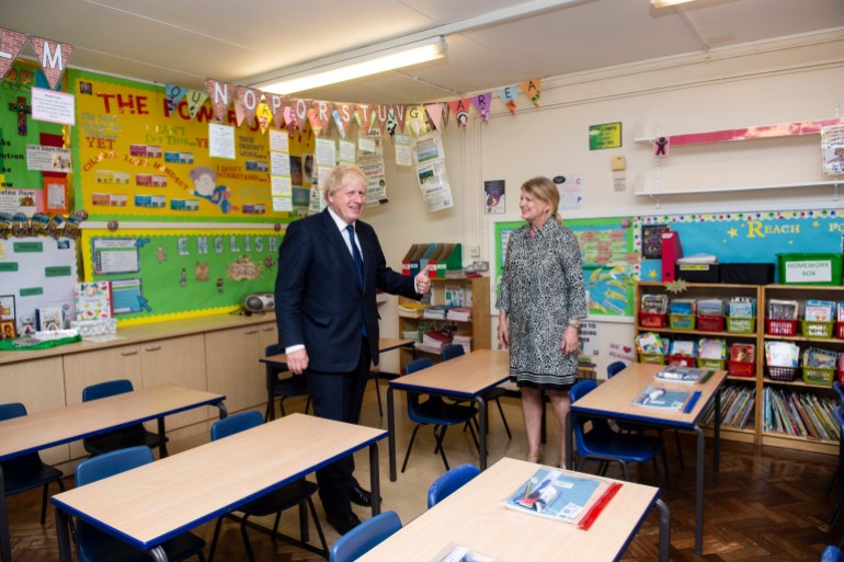 PM Visits East London School To Highlight Safety Measures Amid Pandemic