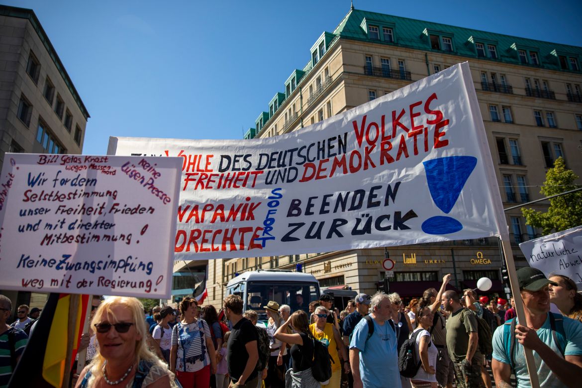"Day Of Freedom" Protest March In Berlin