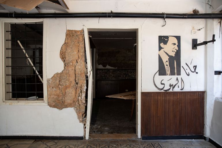 A view of the damaged "Em-Nazih" cafe, in the aftermath of a massive explosion at the port area, in Beirut