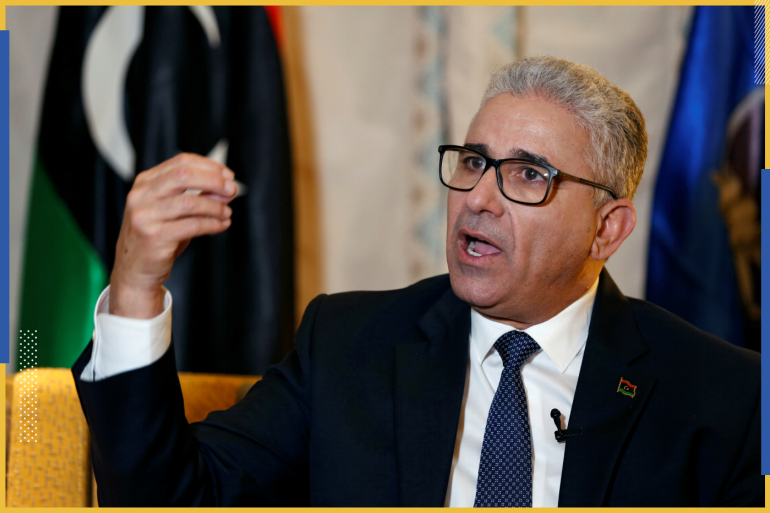 Libya's interior minister Fathi Bashagha speaks during an interview with Reuters in Tunis, Tunisia March 1, 2020. Picture taken March 1, 2020. REUTERS/Zoubeir Souissi